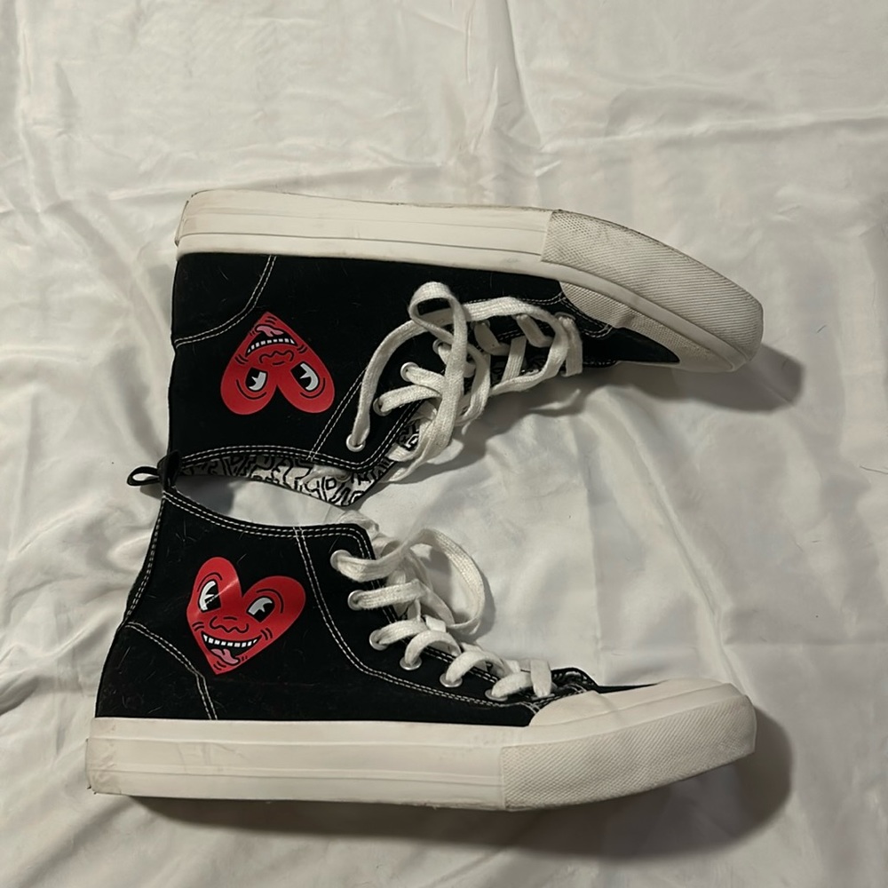 Black Keith Hairing Hightops